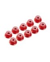 AUTOBLOCANTE ALU. M3 FLANGED ROJO (10u.)