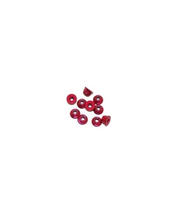 AUTOBLOCANTE ALU. M3 FLANGED ROJO (10u.)
