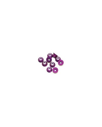 AUTOBLOCANTE ALU. M3 FLANGED PURPURA (10u.)