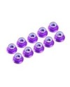 AUTOBLOCANTE ALU. M3 FLANGED PURPURA (10u.)