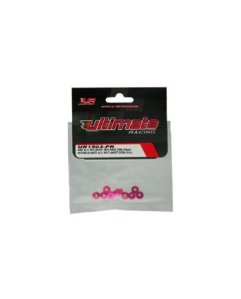 AUTOBLOCANTE ALU. M3 FLANGED ROSA (10u.)