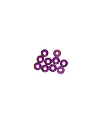 ARANDELA ALU. CONICA M4 PURPURA (10u.)