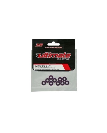 ARANDELA ALU. CONICA M4 PURPURA (10u.)