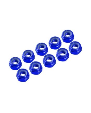 AUTOBLOCANTE ALU. M4 AZUL (10u.)