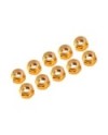 AUTOBLOCANTE ALU. M4 DORADO (10u.)