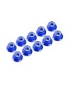 AUTOBLOCANTE ALU. M4 FLANGED AZUL (10u.)