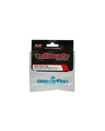 AUTOBLOCANTE ALU. M4 FLANGED AZUL (10u.)
