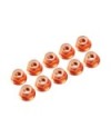 AUTOBLOCANTE ALU. M4 FLANGED NARANJA (10u.)
