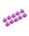 AUTOBLOCANTE ALU. M4 FLANGED ROSA (10u.)