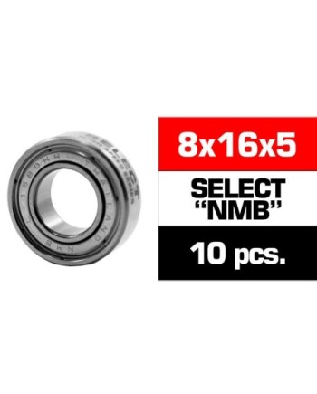 8x16x5mm KIT RODAMIENTOS SELECT NMB TAPAS METALICAS (10u.)