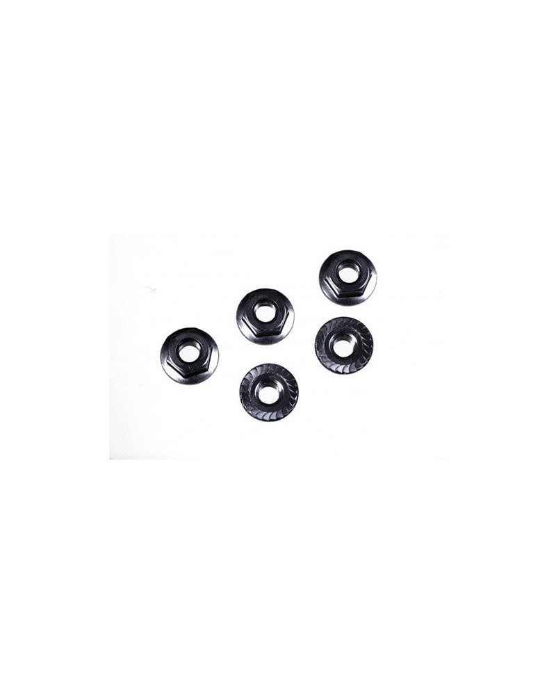 TUERCA M4 FLANGET RUEDA 1/10 (5u.) MUGEN