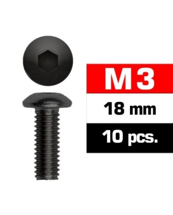 TORNILLOS M3x18mm BOTON (10u.)
