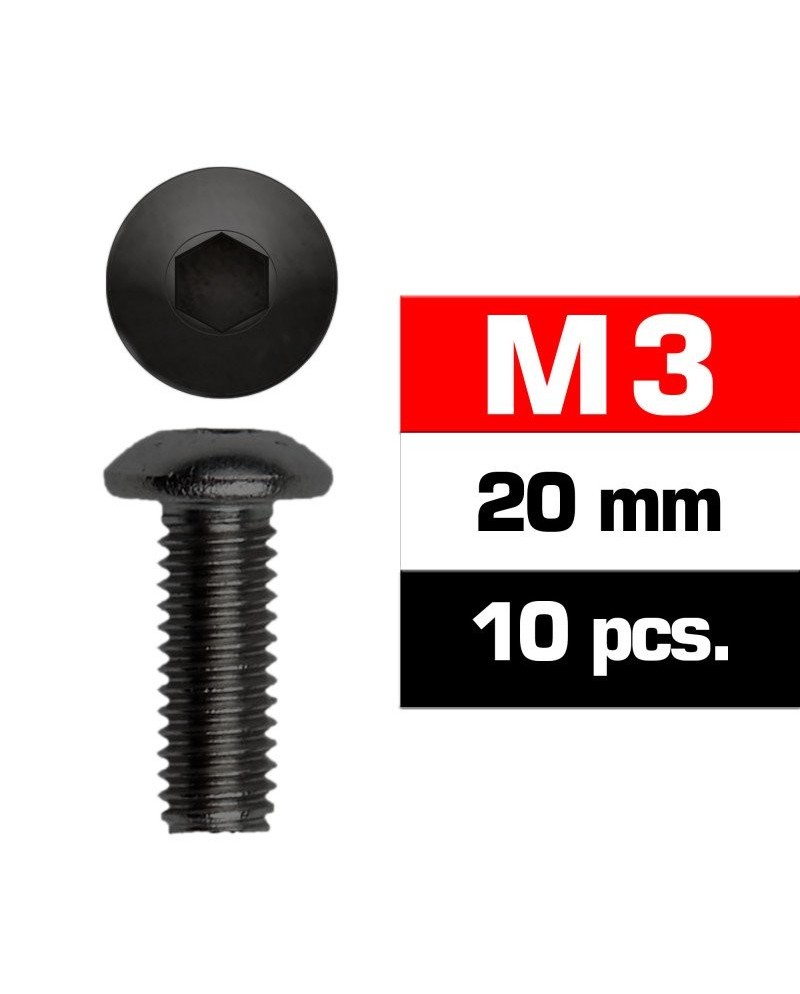 TORNILLOS M3x20mm BOTON (10u.)