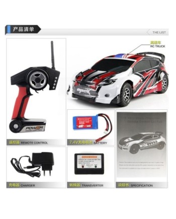 COCHE ELECTRICO RTR 1/18 RALLY 4WD 2.4GHZ - A949
