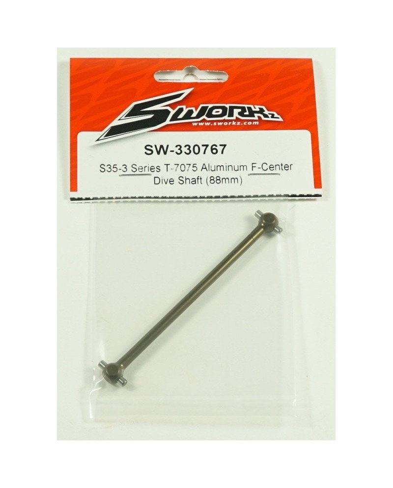 CARDÁN CENTRAL DELANTERO ALUMINIO T7075 88 MM S35-4/5/5E SWORKZ