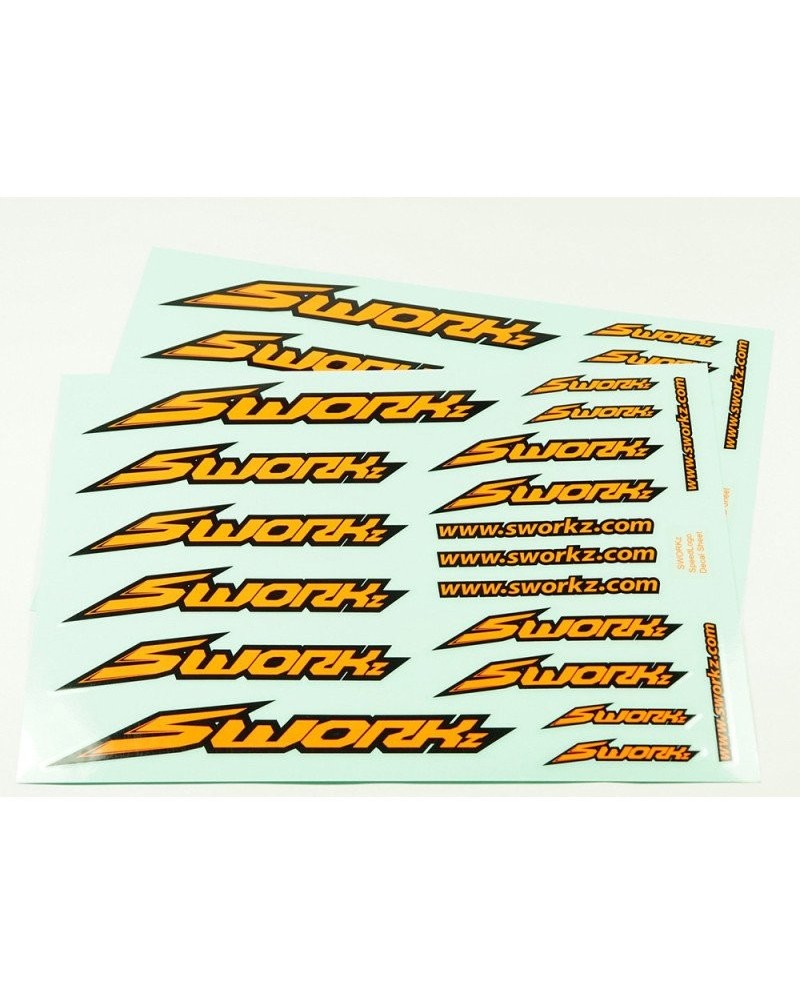 HOJA ADHESIVOS (NARANJA) (2u.) SWORKZ