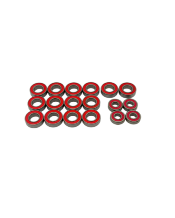 1/8 ESCALA KIT RODAMIENTOS (ROJO GOMA CARCASA) (18u.) S35-4/5/5E SWORKZ