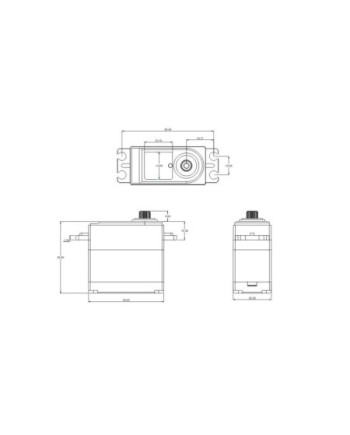 SERVO SRT BH6027 HV BRUSHLESS CAJA SEMI-METALICA 27KG 0.075S - 1/8