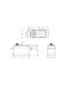 SERVO SRT CH7012 HV CORELESS CAJA  METALICA BAJO PERFIL 12KG 0.057S. -1/10