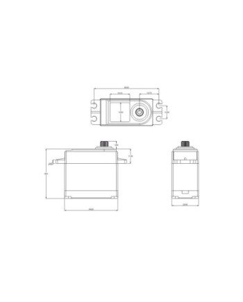 SERVO DL5020 LV DIGITAL WATERPROOF CAJA SEMI METALICA 20KG 0.16S. 1/8-1/10 CRAWLER
