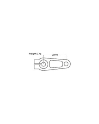 TR-W - SERVO HORN PLASTICO 25T