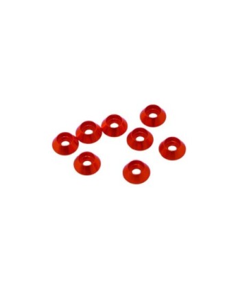 ARANDELA CABEZA CILINDRICA 3MM ROJA (8u.)
