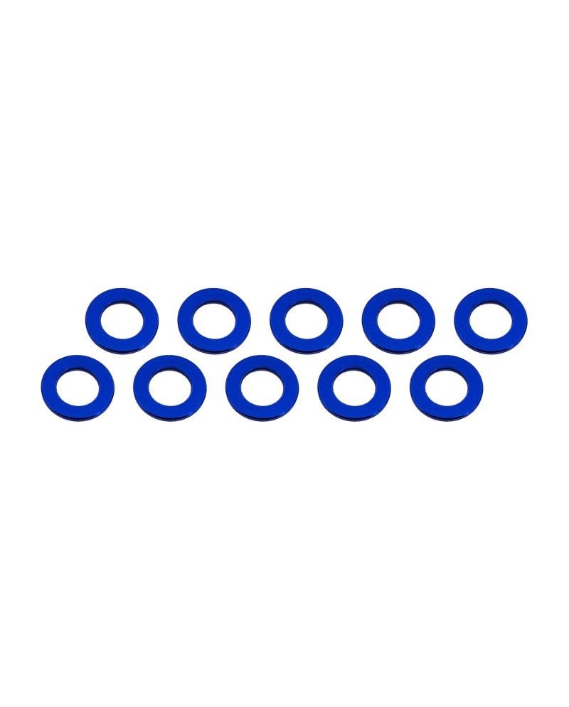 ARANDELAS ALUMINIO (3x6x0,5mm) AZUL (10u.)