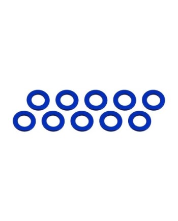 ARANDELAS ALUMINIO (3x6x0,5mm) AZUL (10u.)
