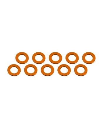 ARANDELAS ALUMINIO (3x6x0,5mm) NARANJA (10u.)
