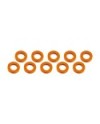 ARANDELAS ALUMINIO (3x6x1mm) NARANJA (10u.)