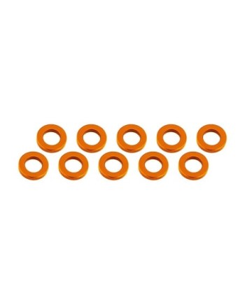 ARANDELAS ALUMINIO (3x6x1mm) NARANJA (10u.)