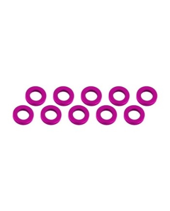 ARANDELAS ALUMINIO (3x6x1mm) ROSA (10u.)