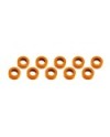 ARANDELAS ALUMINIO (3x6x2mm) NARANJA (10u.)