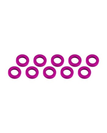 ARANDELAS ALUMINIO (3x6x2mm) ROSA (10u.)