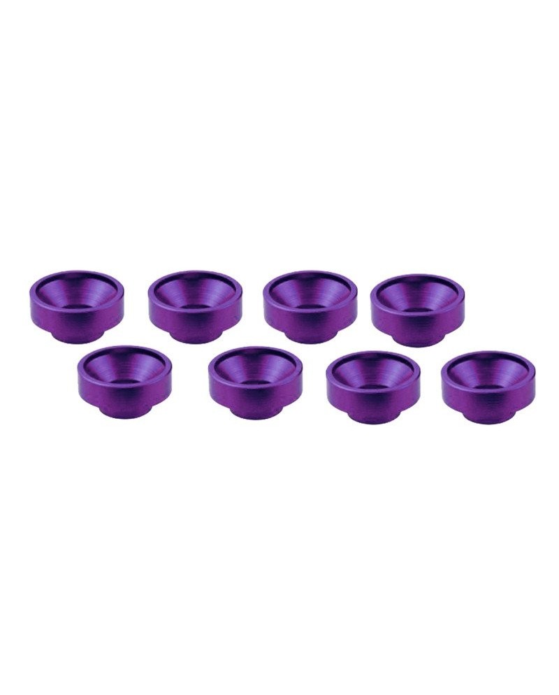 ARANDELAS ALUMINIO PARA SERVO PURPURA (8u.)