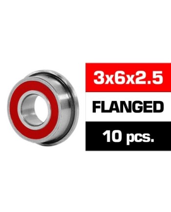 3x6x2.5mm KIT RODAMIENTOS "HS" FLANGED TAPAS GOMA (10u.)