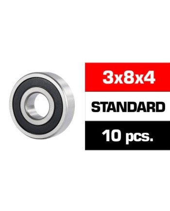 3x8x4mm KIT RODAMIENTOS "HS" TAPAS GOMA (10u.)