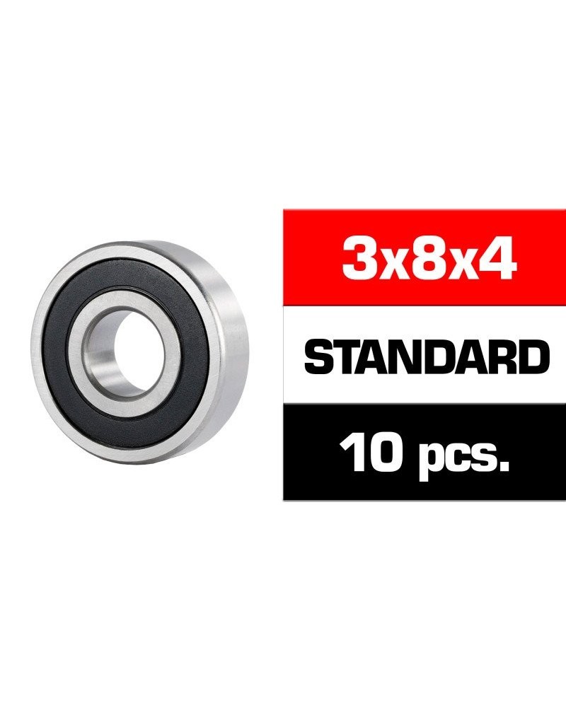 3x8x4mm KIT RODAMIENTOS "HS" TAPAS GOMA (10u.)