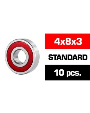 4x8x3mm KIT RODAMIENTOS "HS" TAPAS GOMA (10u.)