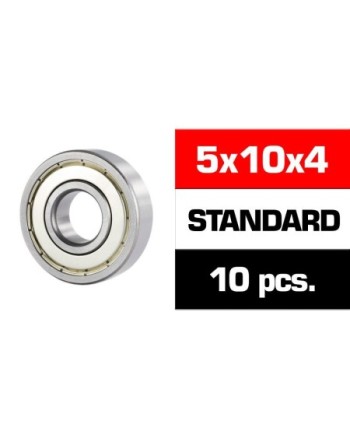 5x10x4mm KIT RODAMIENTOS "HS" TAPAS METALICAS (10u.)