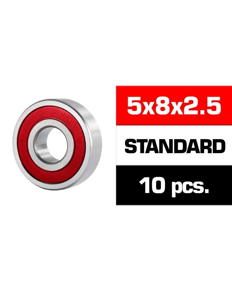 5x8x2.5mm KIT RODAMIENTOS "HS" TAPAS GOMA (10u.)