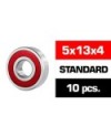 5x13x4mm KIT RODAMIENTOS "HS" TAPAS GOMA (10u.)