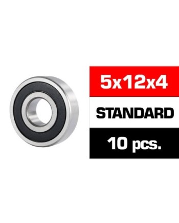 5x12x4mm KIT RODAMIENTOS "HS" TAPAS GOMA (10u.)