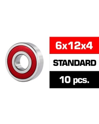 6x12x4mm KIT RODAMIENTOS "HS" TAPAS GOMA (10u.)