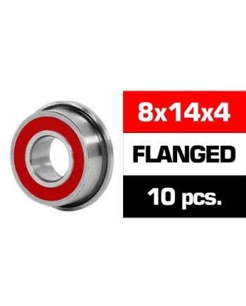 8x14x4mm KIT RODAMIENTOS "HS" FLANGED TAPAS GOMA (10u.)