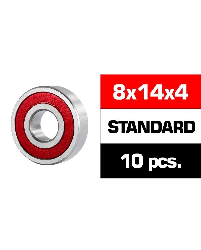 8x14x4mm "HS" KIT RODAMIENTOS "HS" TAPAS GOMA (10u.)