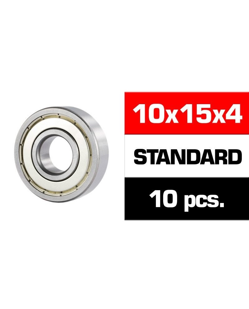 10x15x4mm KIT RODAMIENTOS "HS" TAPAS METALICAS (10u.)