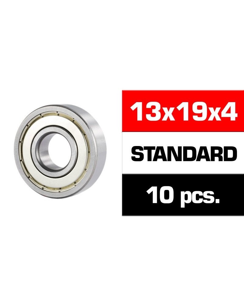13x19x4mm KIT RODAMIENTOS "HS"  TAPAS METALICAS (10u.)