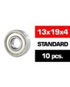 13x19x4mm KIT RODAMIENTOS "HS"  TAPAS METALICAS (10u.)