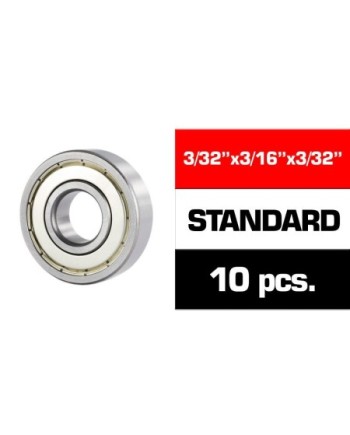 3/32"x3/16"x3/32" KIT RODAMIENTOS "HS" TAPAS METALICAS (10u.)
